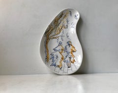 Ceramic Italian Modernist Art Dish, 1950s