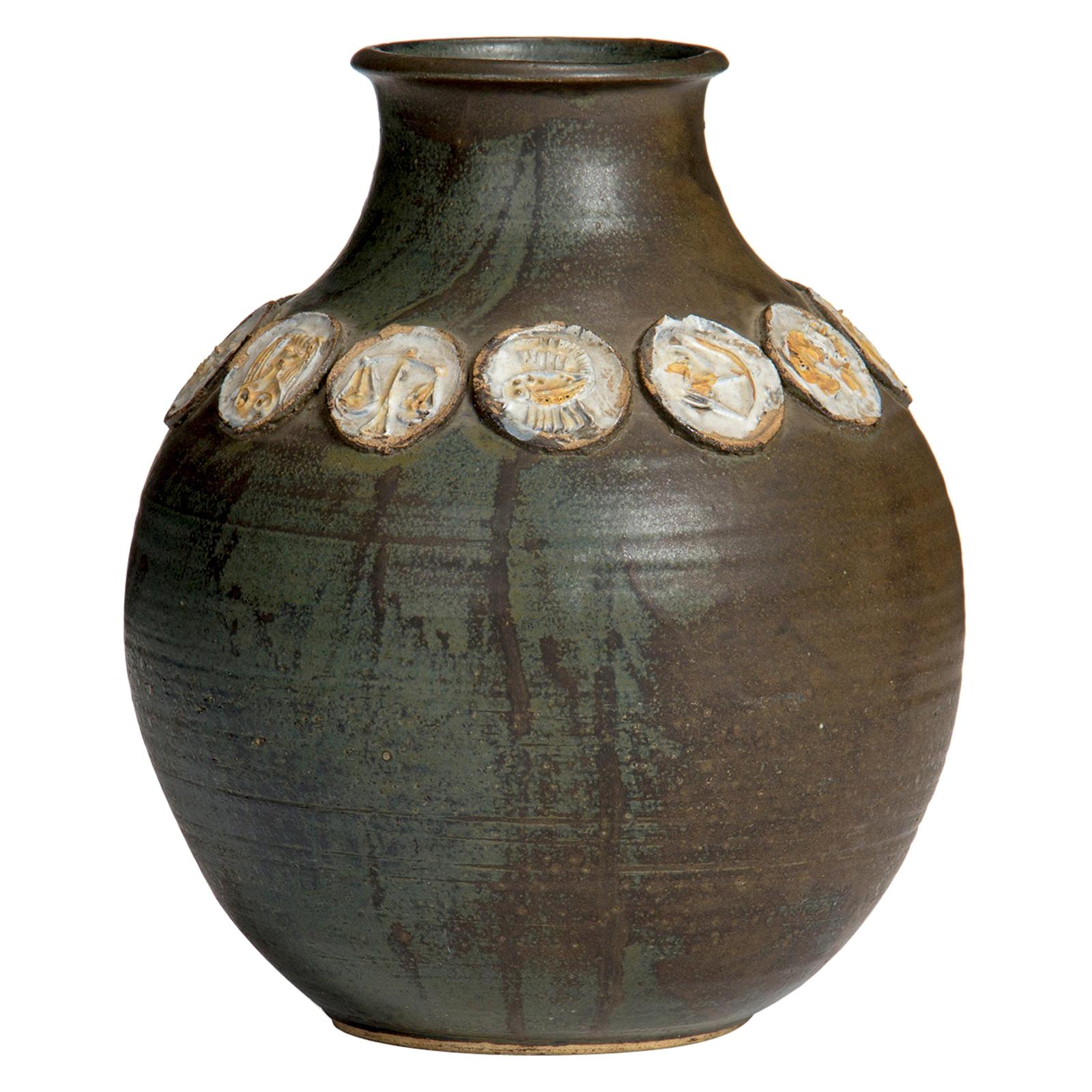 Ceramic Italian Zodiac Vase