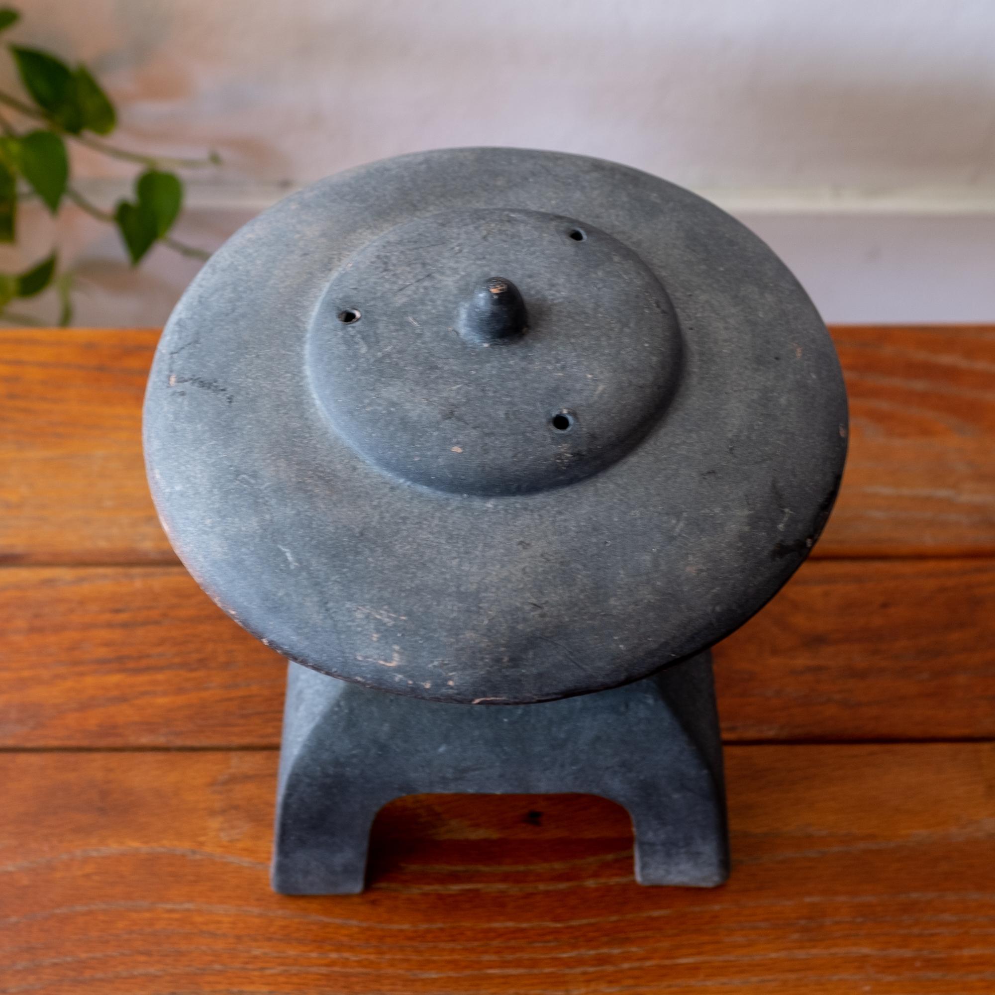 Terracotta Ceramic Japanese Lantern, 1950s
