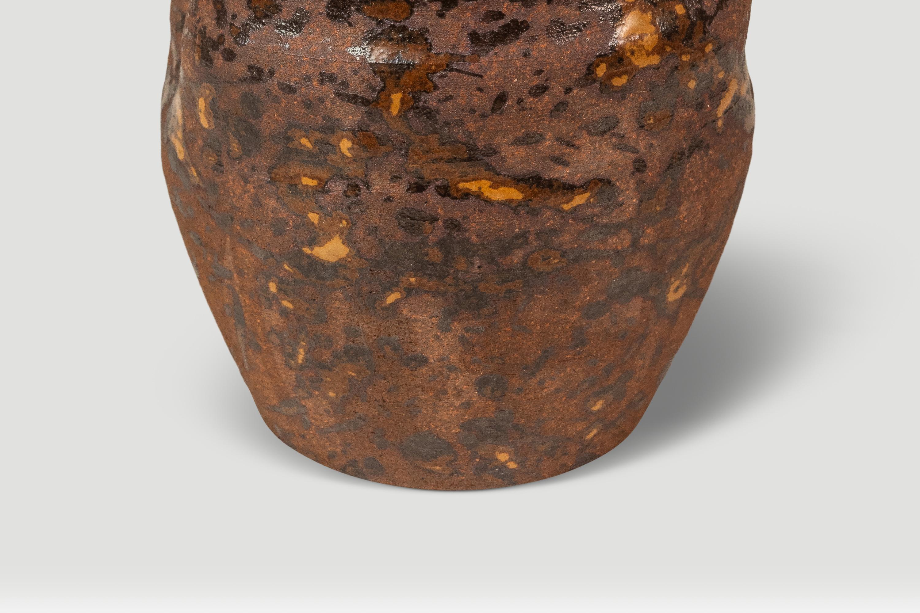 Vaso da fiori in ceramica giapponese Shigaraki Yaki Ikebana, Giappone, 1960 ca. in vendita 10