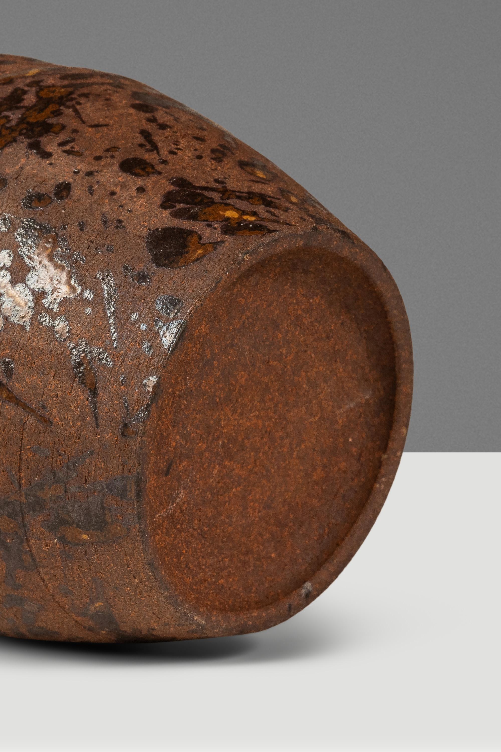 Vaso da fiori in ceramica giapponese Shigaraki Yaki Ikebana, Giappone, 1960 ca. in vendita 12