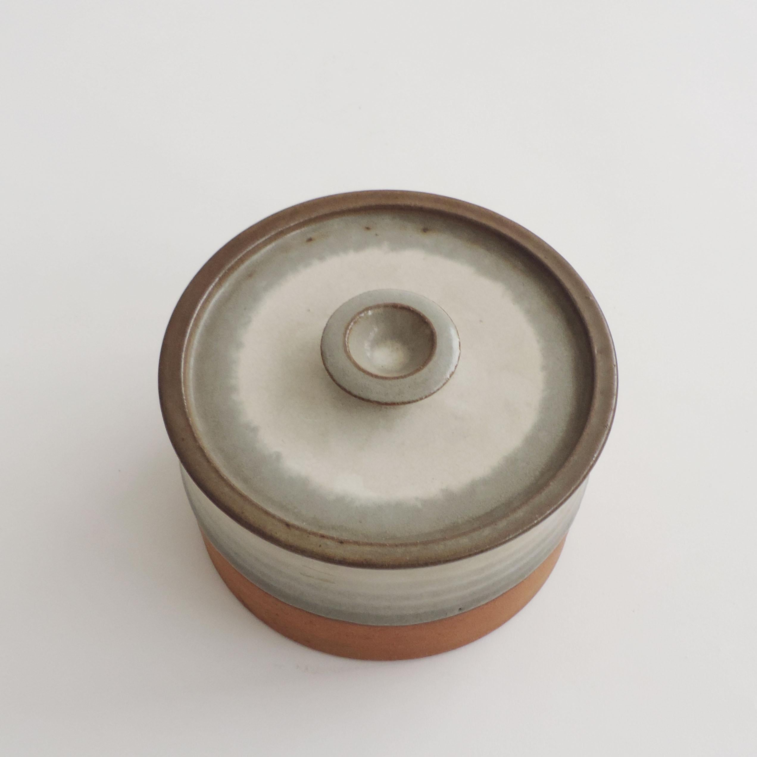 Mid-Century Modern Ceramic Jar and Cover by Nanni Valentini for Ceramica Arcore, Italy 1970s