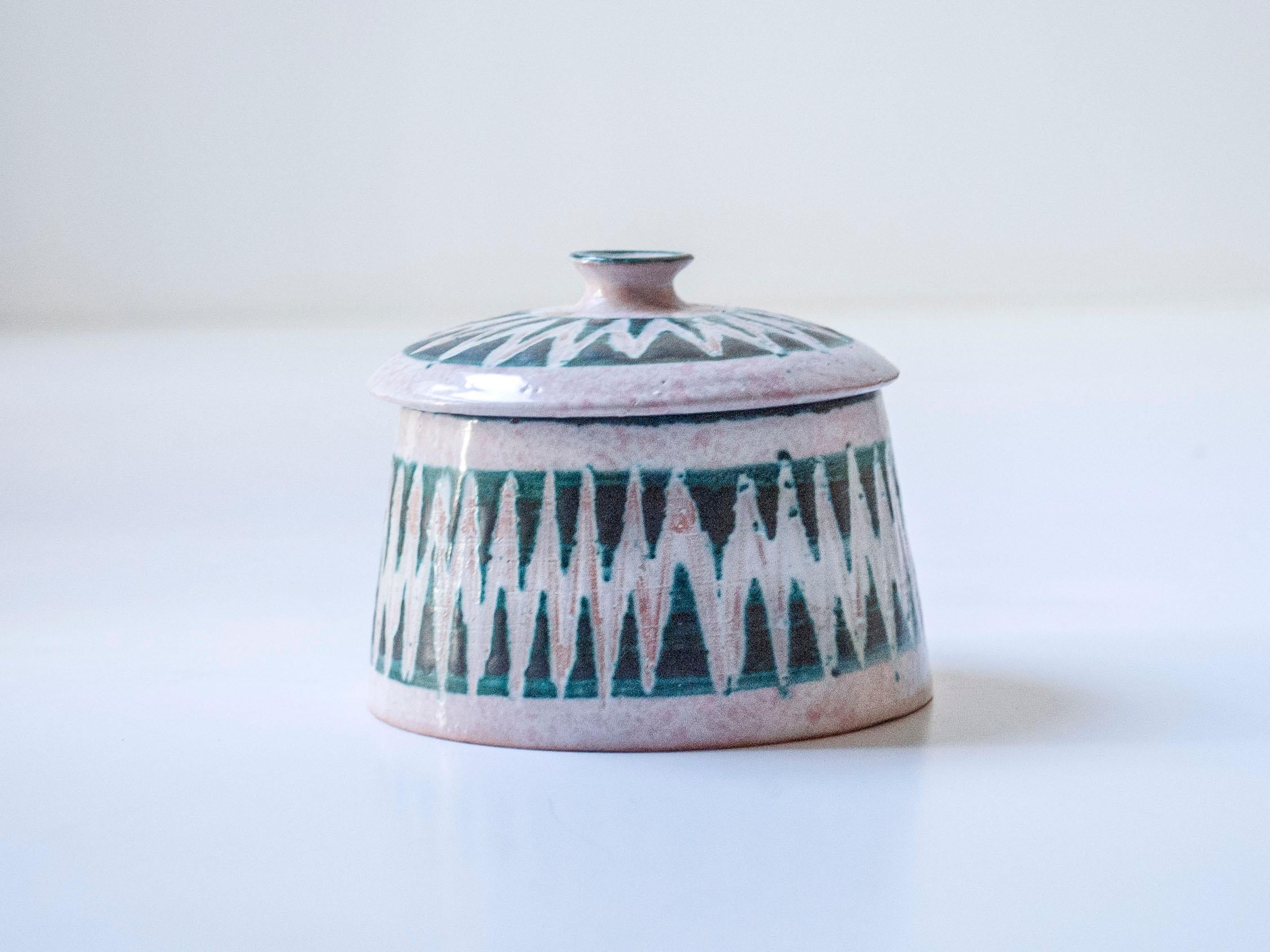 Keramischer Krug von Charles Voltz für Vallauris, Frankreich, um 1950 (Moderne) im Angebot