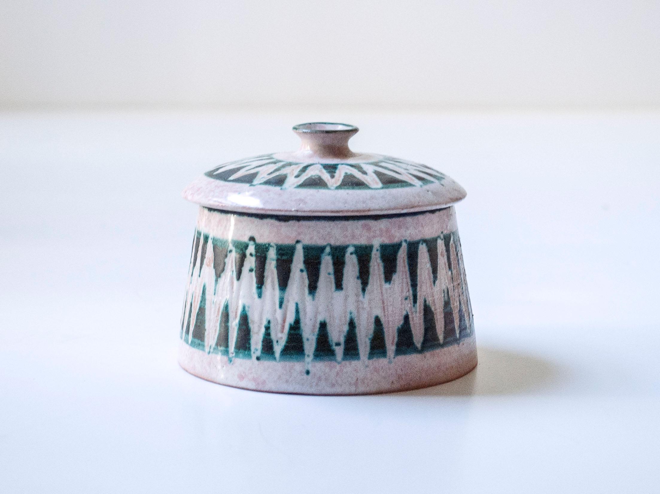 Keramischer Krug von Charles Voltz für Vallauris, Frankreich, um 1950 (Französisch) im Angebot