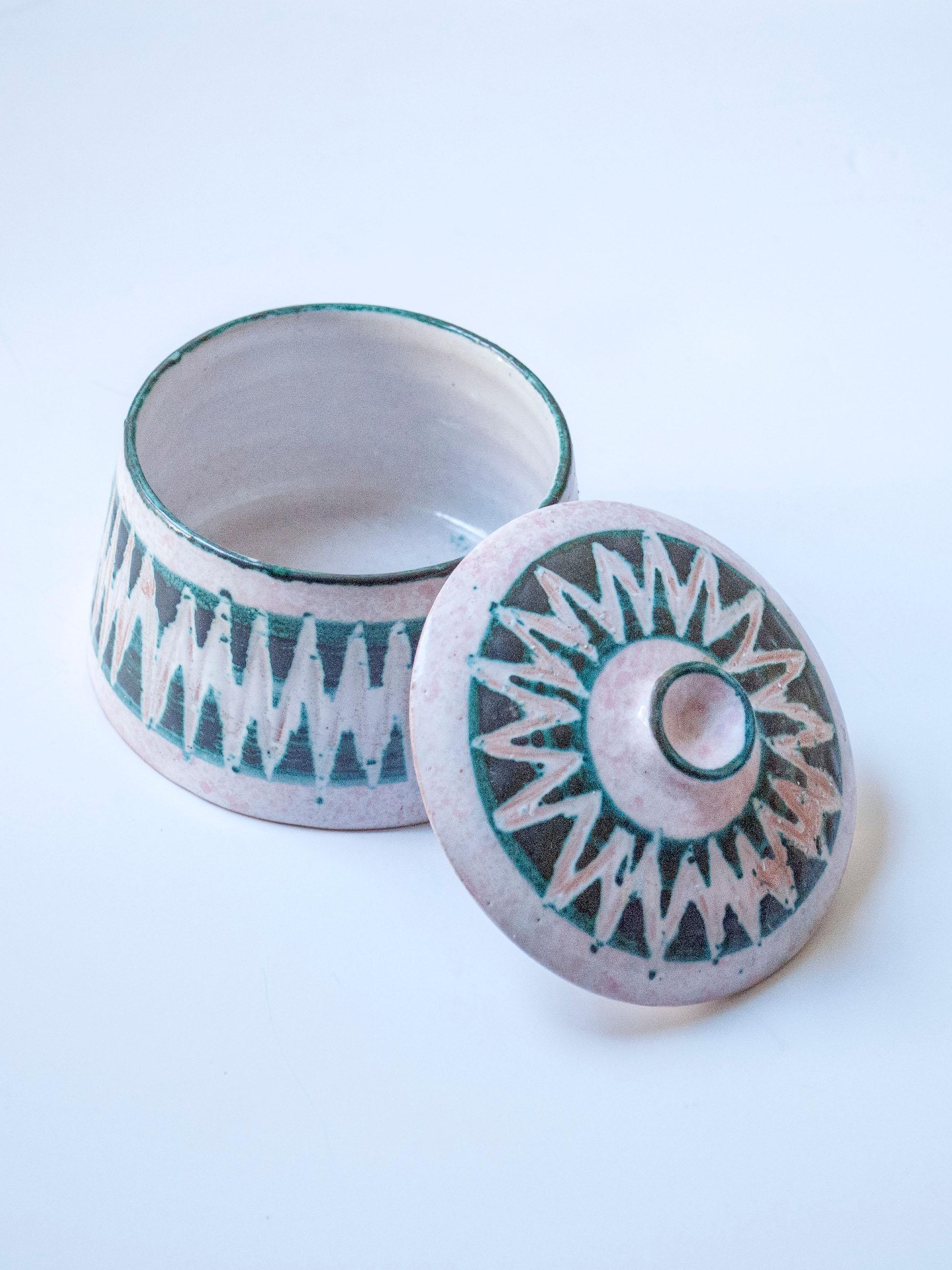 Keramischer Krug von Charles Voltz für Vallauris, Frankreich, um 1950 (Keramik) im Angebot