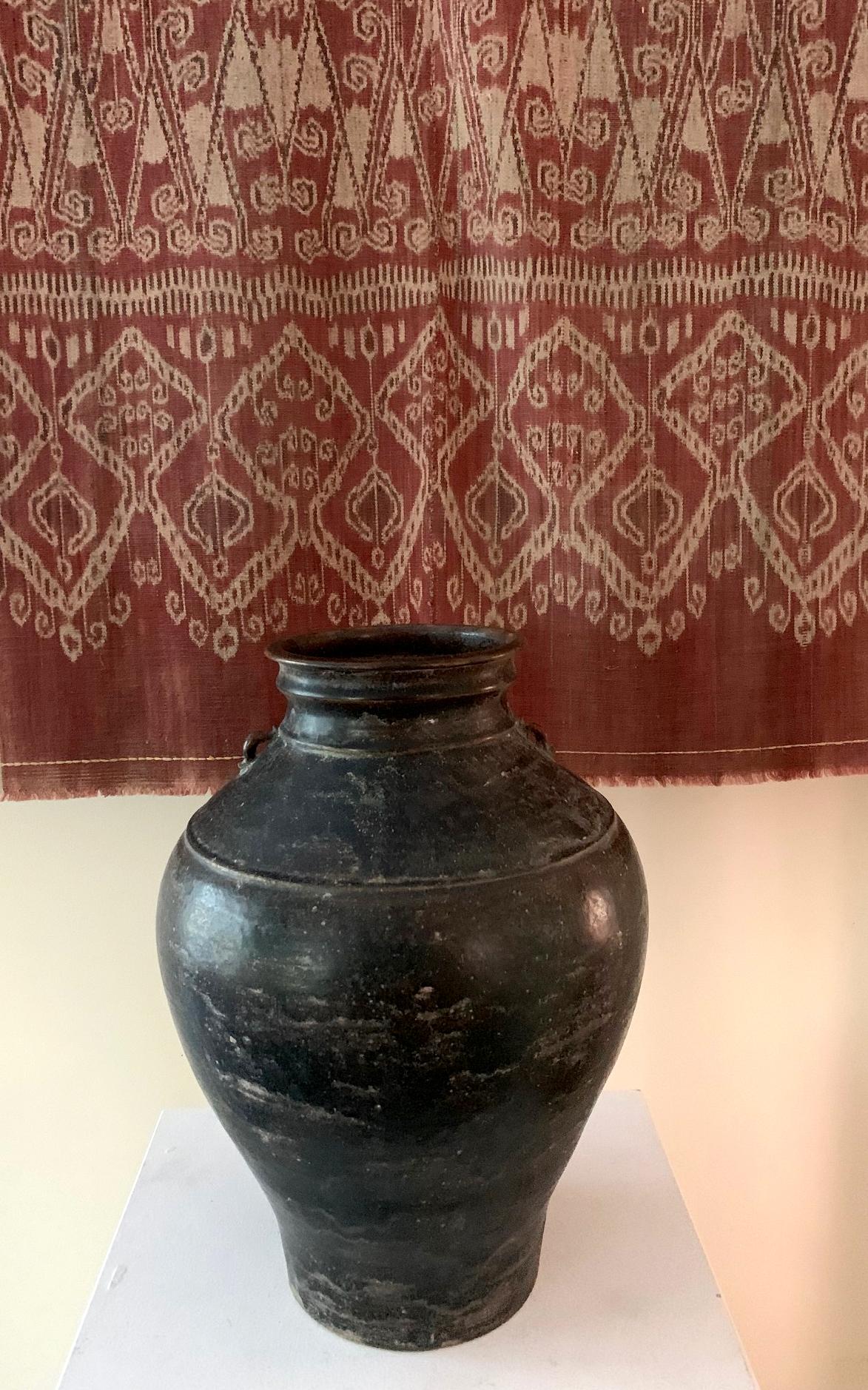 Ceramic Jar with Black Glaze Khmer Angkor Period  4