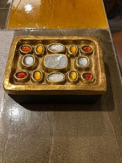 Keramische Schmuckschatulle von Mithé Espelt, Frankreich, 1960er Jahre