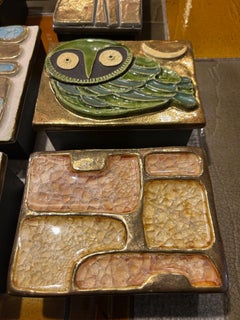 Ceramic Jewelry Box by Mithé Espelt, France, 1960s