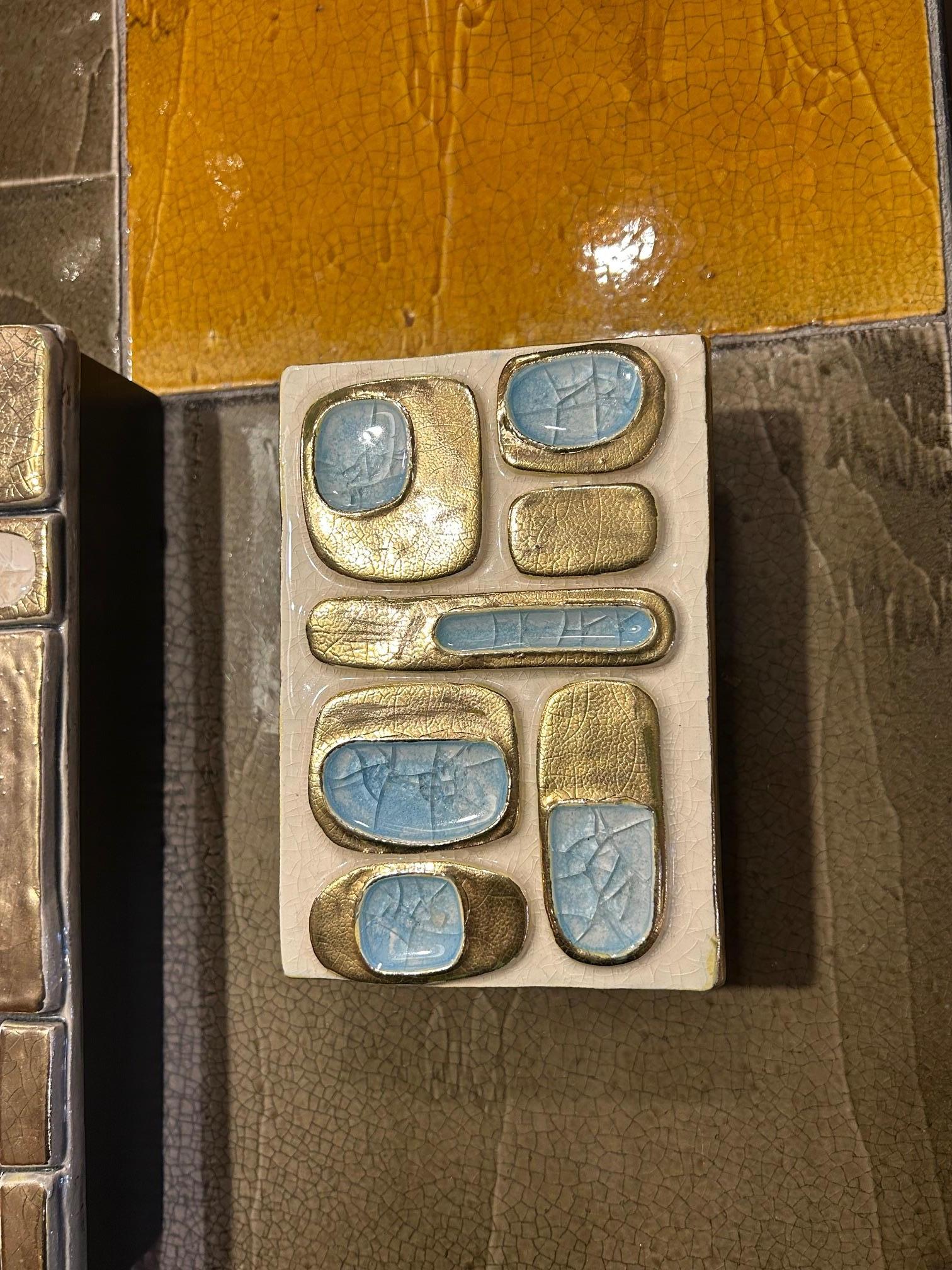 Français Boîte à bijoux en céramique de Mithé Espelt, France, années 1960 en vente