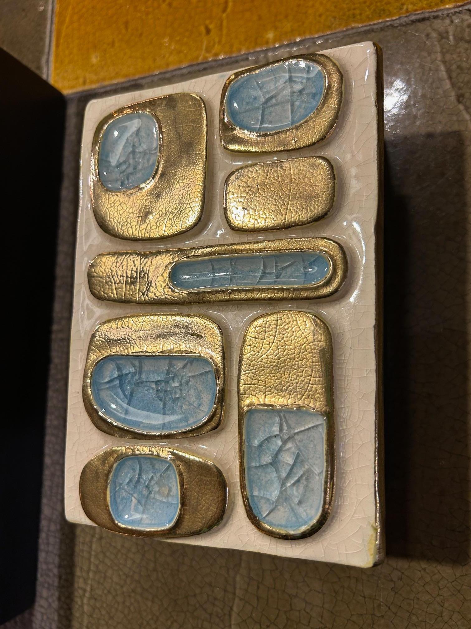 Céramique Boîte à bijoux en céramique de Mithé Espelt, France, années 1960 en vente