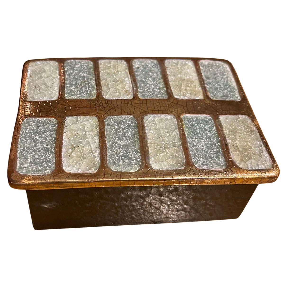 Ceramic Jewelry Box by Mithé Espelt, France, 1960s