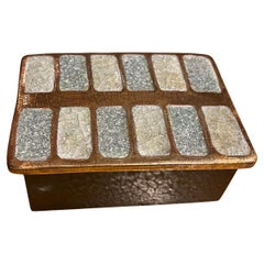 Ceramic Jewelry Box by Mithé Espelt, France, 1960s