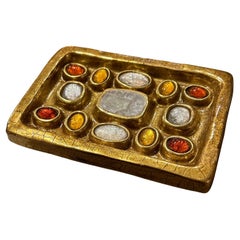 Ceramic Jewelry Box by Mithé Espelt, France, 1960s