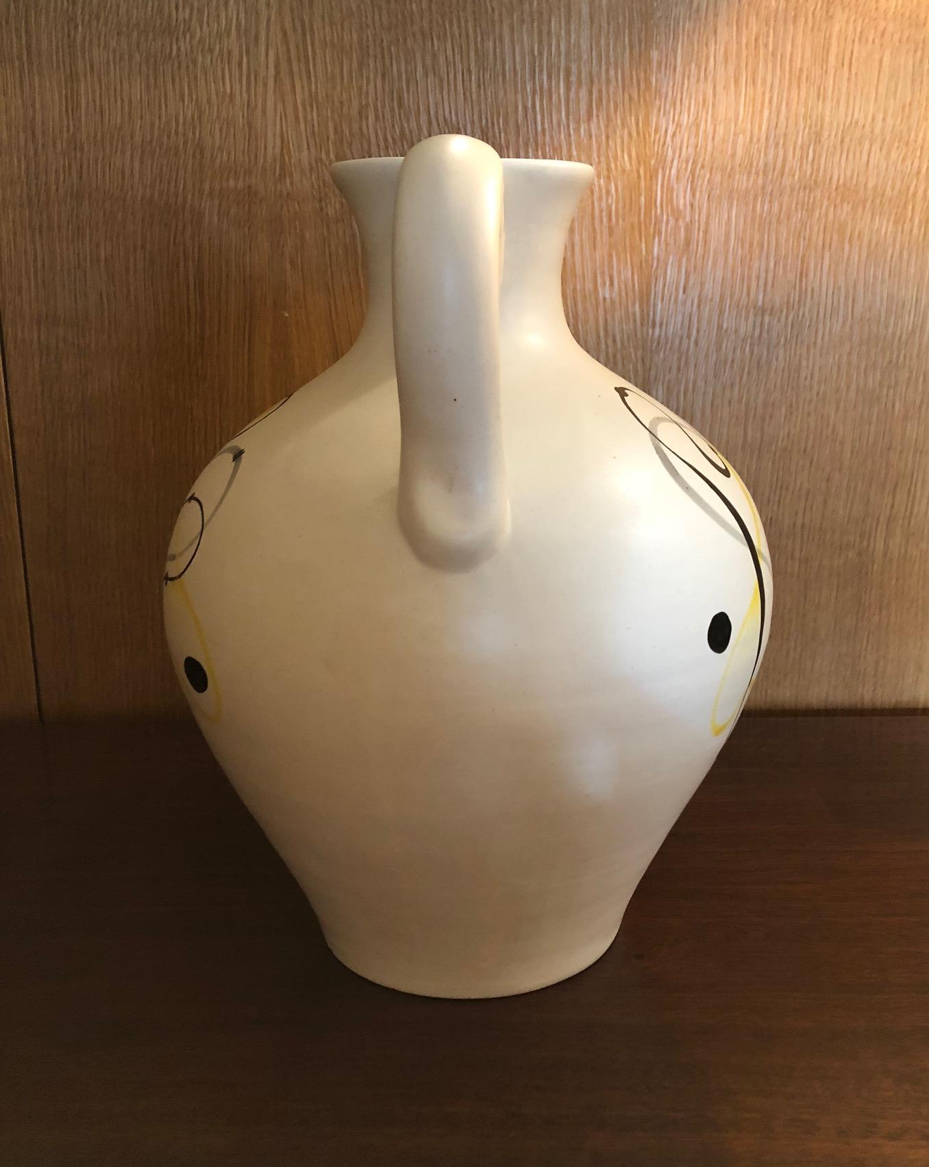 French Ceramic Jug by André Baud, Vallauris For Sale