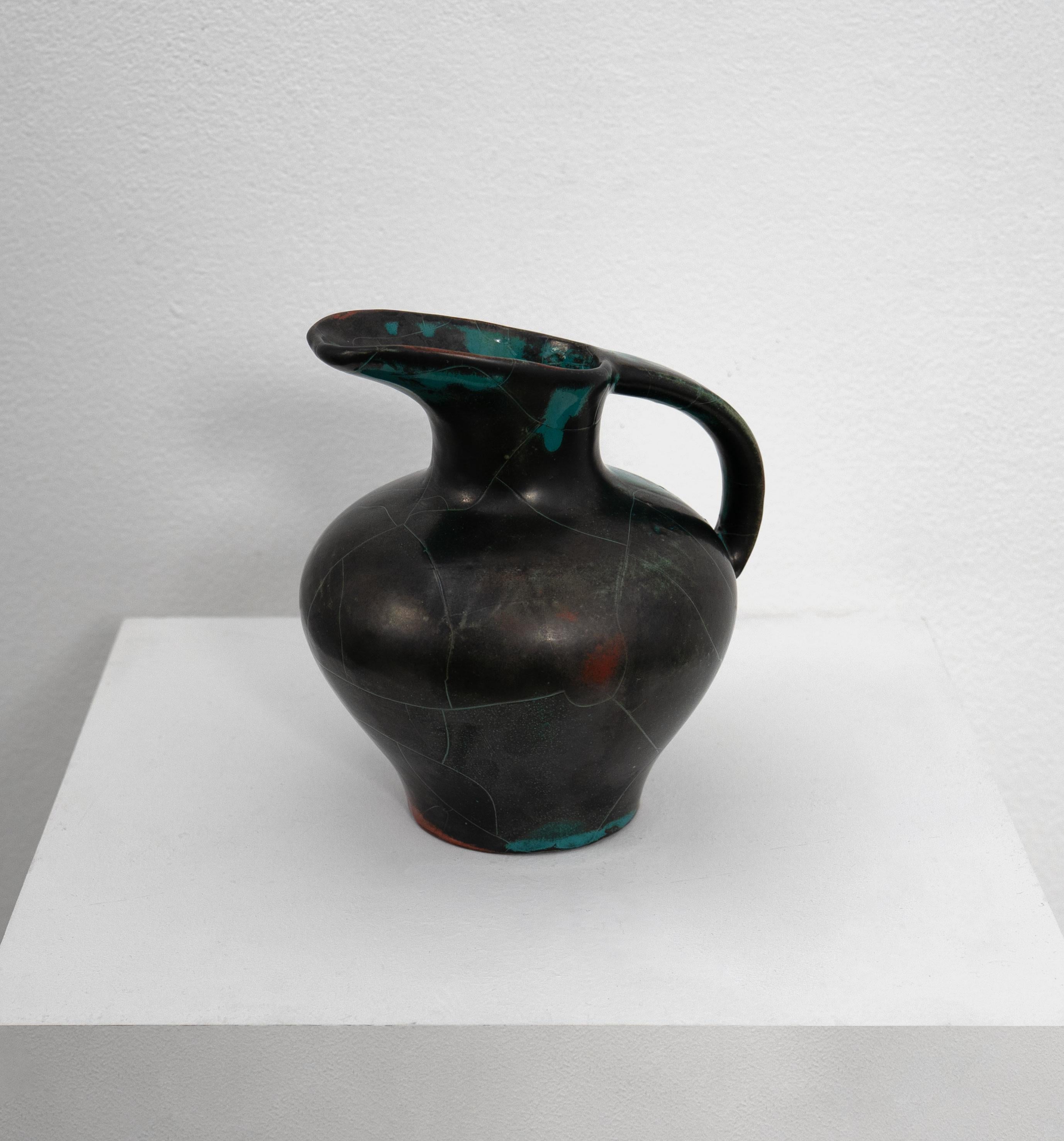 Brutalismo Brocca in ceramica di Richard Uhlemeyer (1900 - 1954), 1950 ca. in vendita