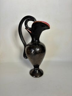 Ceramic jug, Vallauris, France, 1960