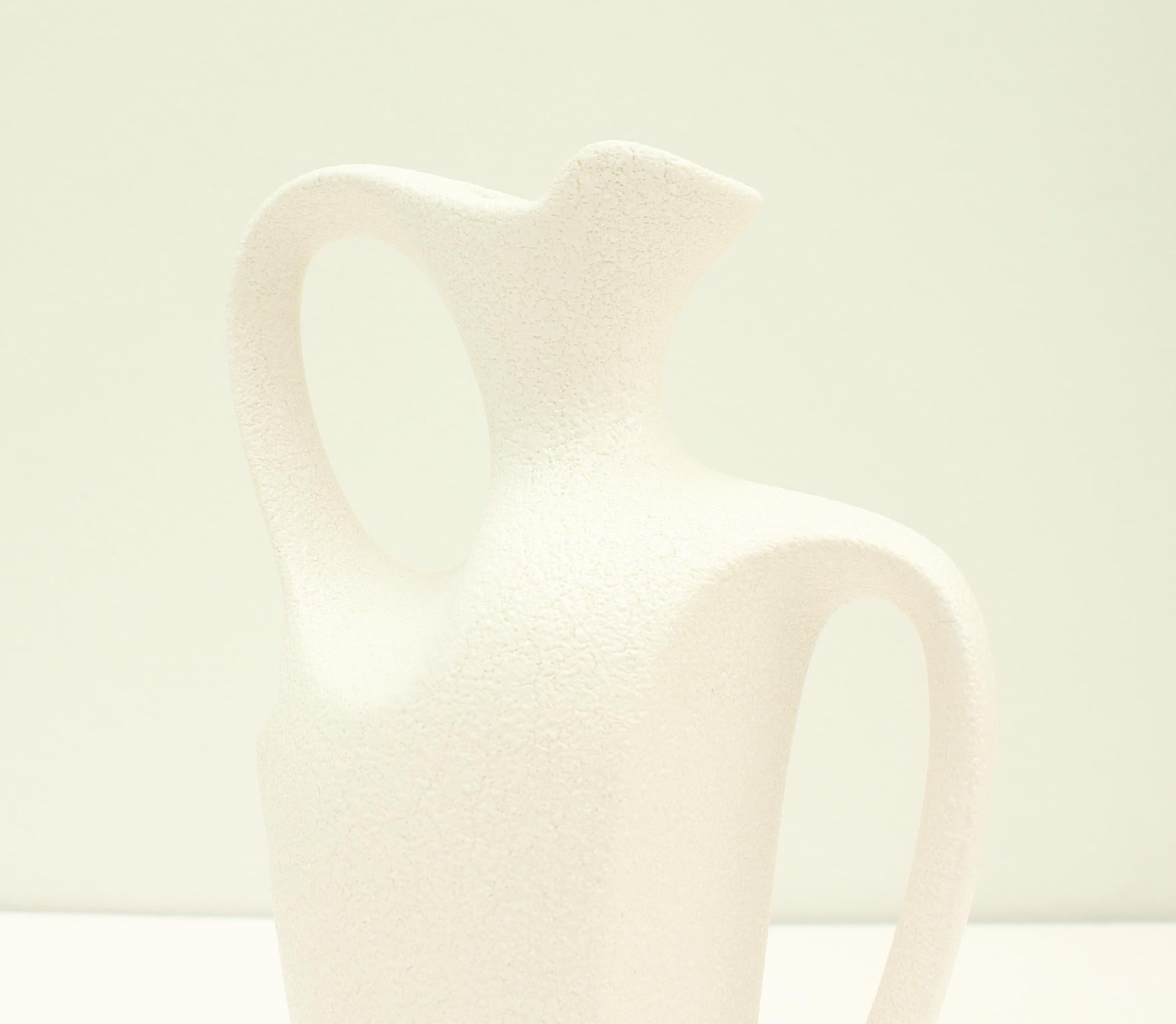 Late 20th Century Ceramic Jug Vase by Roberto Rigon for Bertoncello, Italy, 1970's For Sale