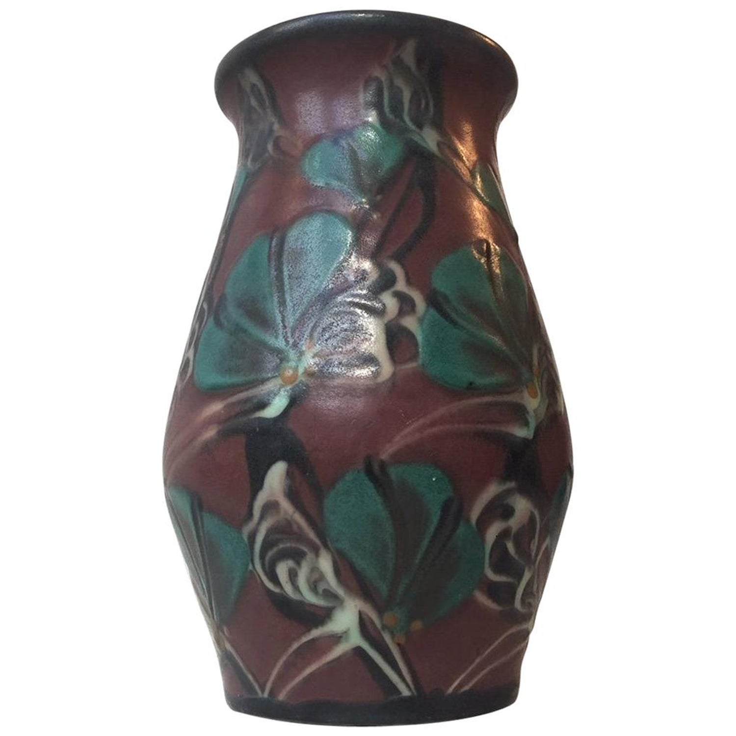 Ceramic Jugend Vase by Eiler Londal for Danico, Denmark, 1920s For Sale at  1stDibs