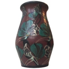 Ceramic Jugend Vase by Eiler Londal for Danico, Denmark, 1920s