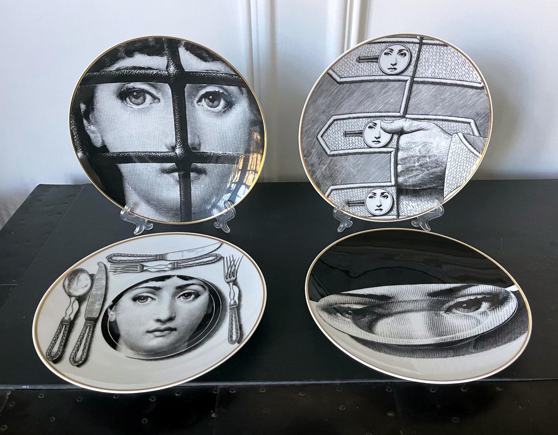 Essteller Julia aus Keramik von Fornasetti für Rosenthal im Angebot 4