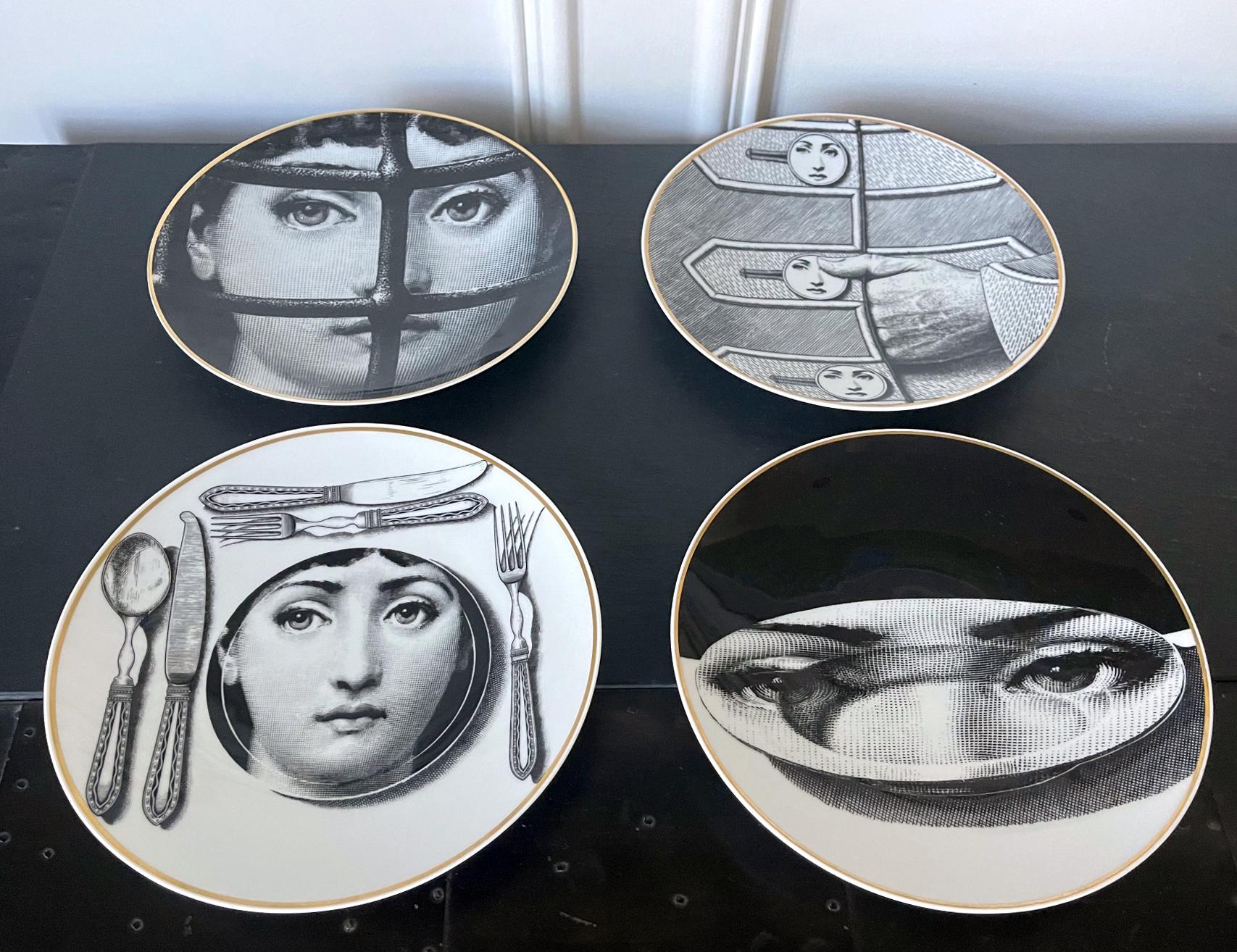 Ceramic Julia Dinner Plate by Fornasetti for Rosenthal 5