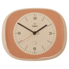 Vintage Ceramic Junghans Wall Clock by Max Bill