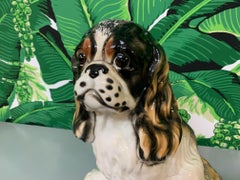 Ceramic King Charles Spaniel Dog Statue