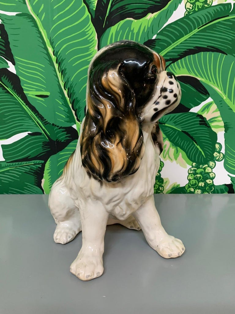 spaniel statue