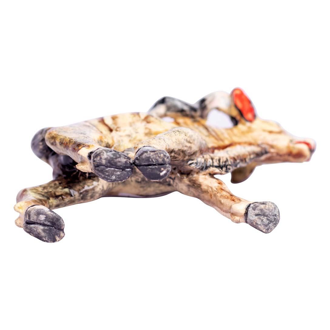 Fired Ceramic Kudu Ornament  , hand made in South Africa For Sale