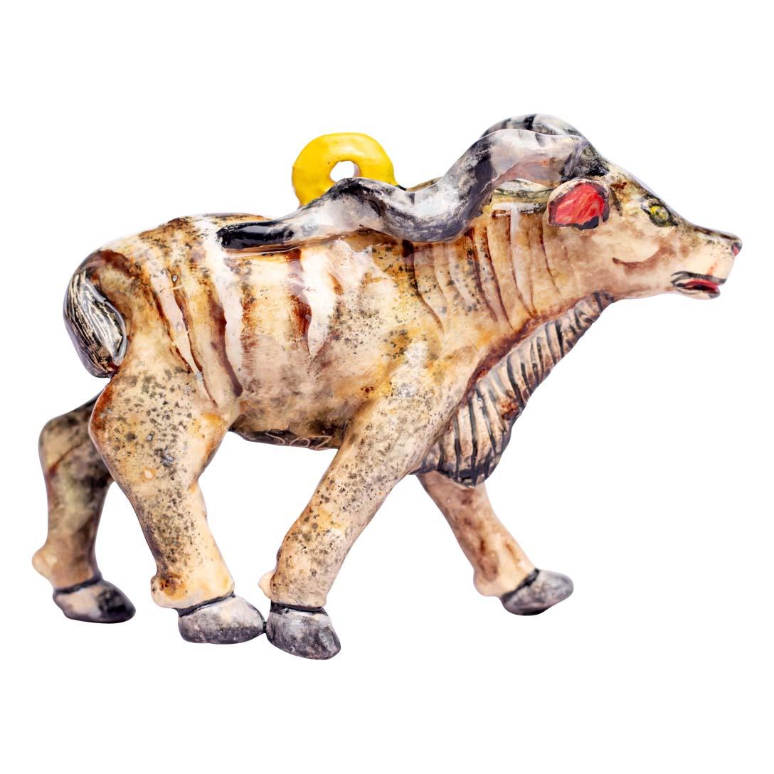 Contemporary Ceramic Kudu Ornament  , hand made in South Africa For Sale