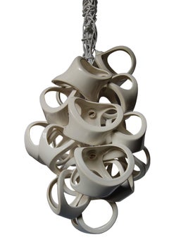 Ceramic Lamp 18 Grape Cluster Chandelier