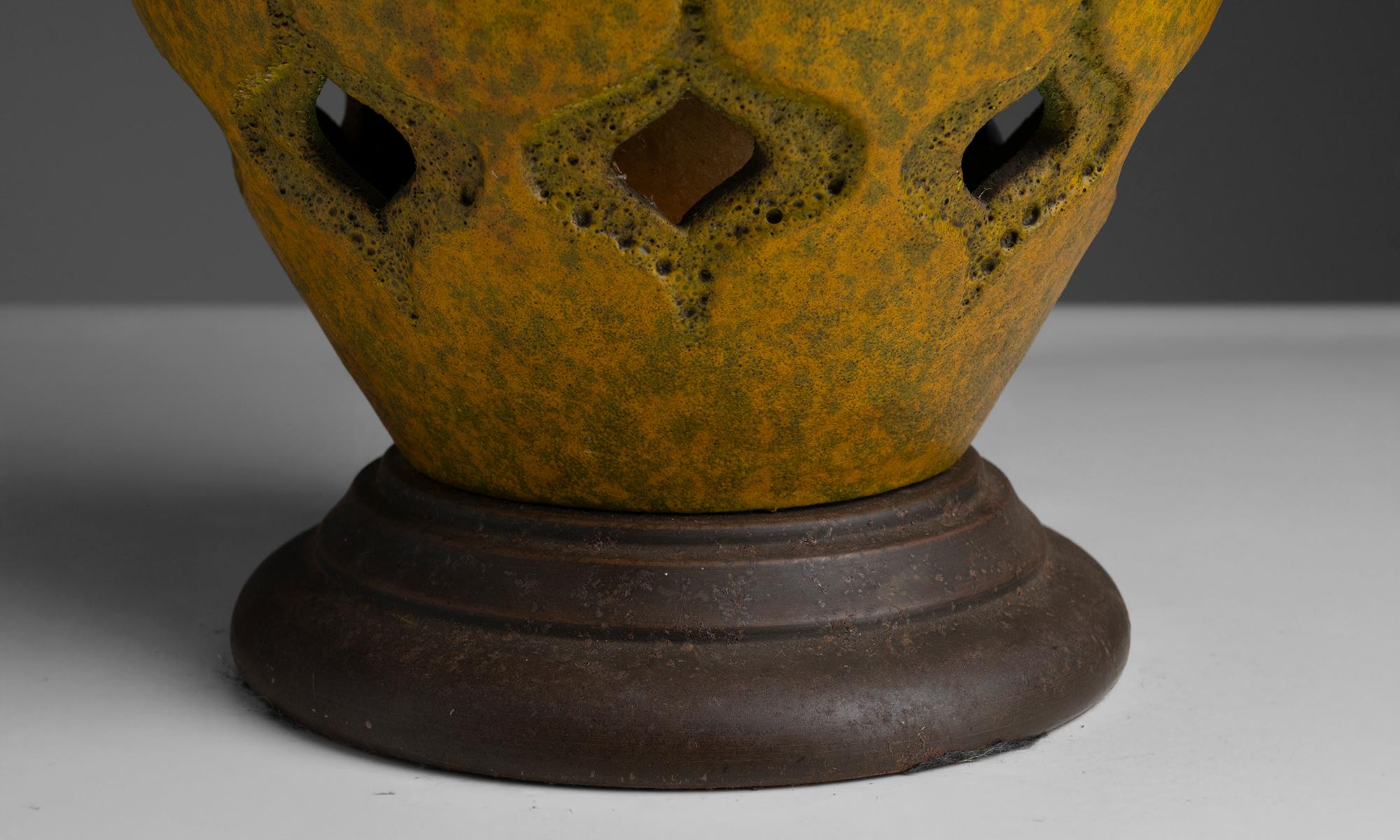 Lámpara de cerámica, América circa 1960 en Bueno estado para la venta en Culver City, CA