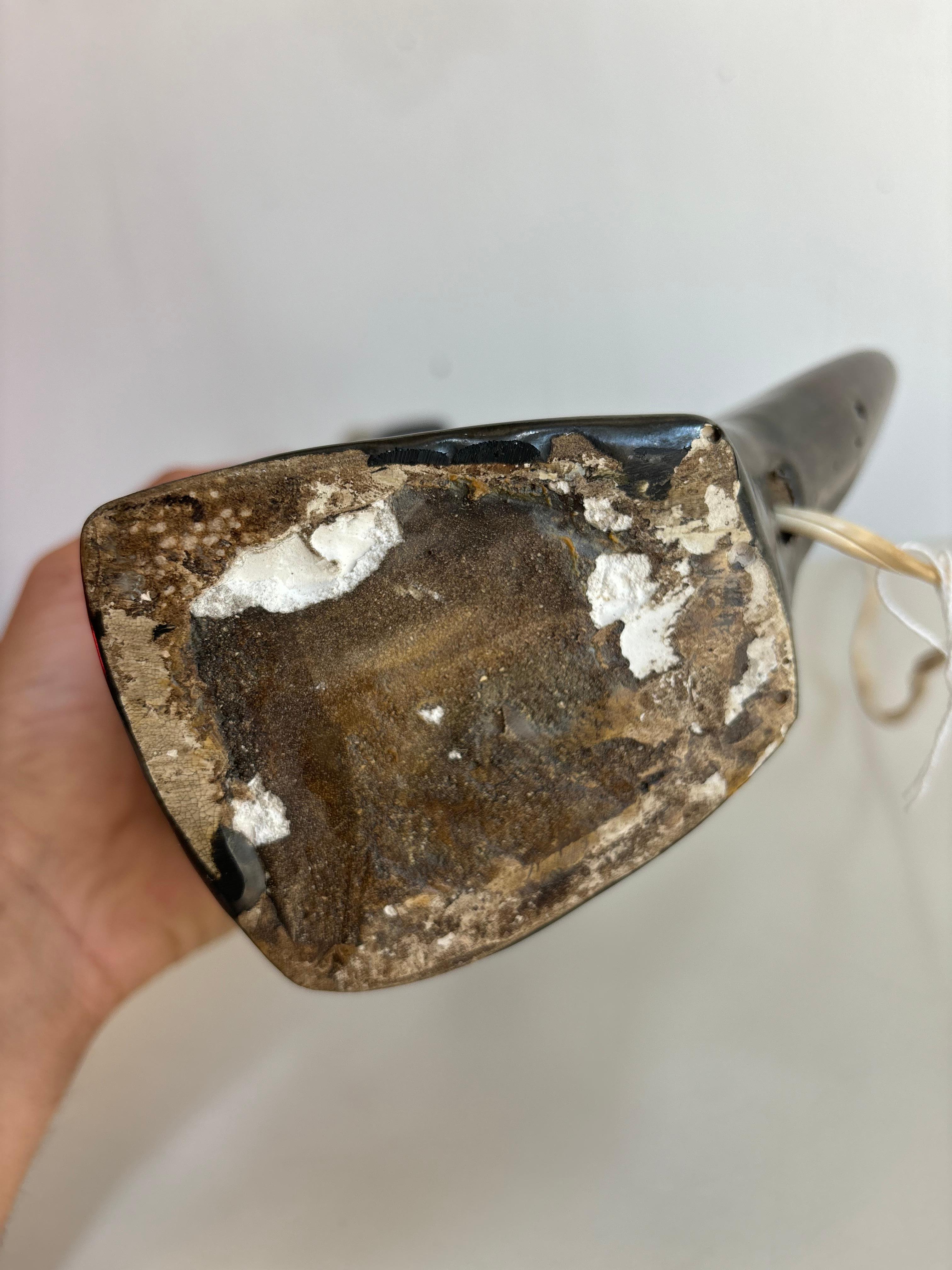 Keramische Lampe, die Jean Miotte zugeschrieben wird im Angebot 12