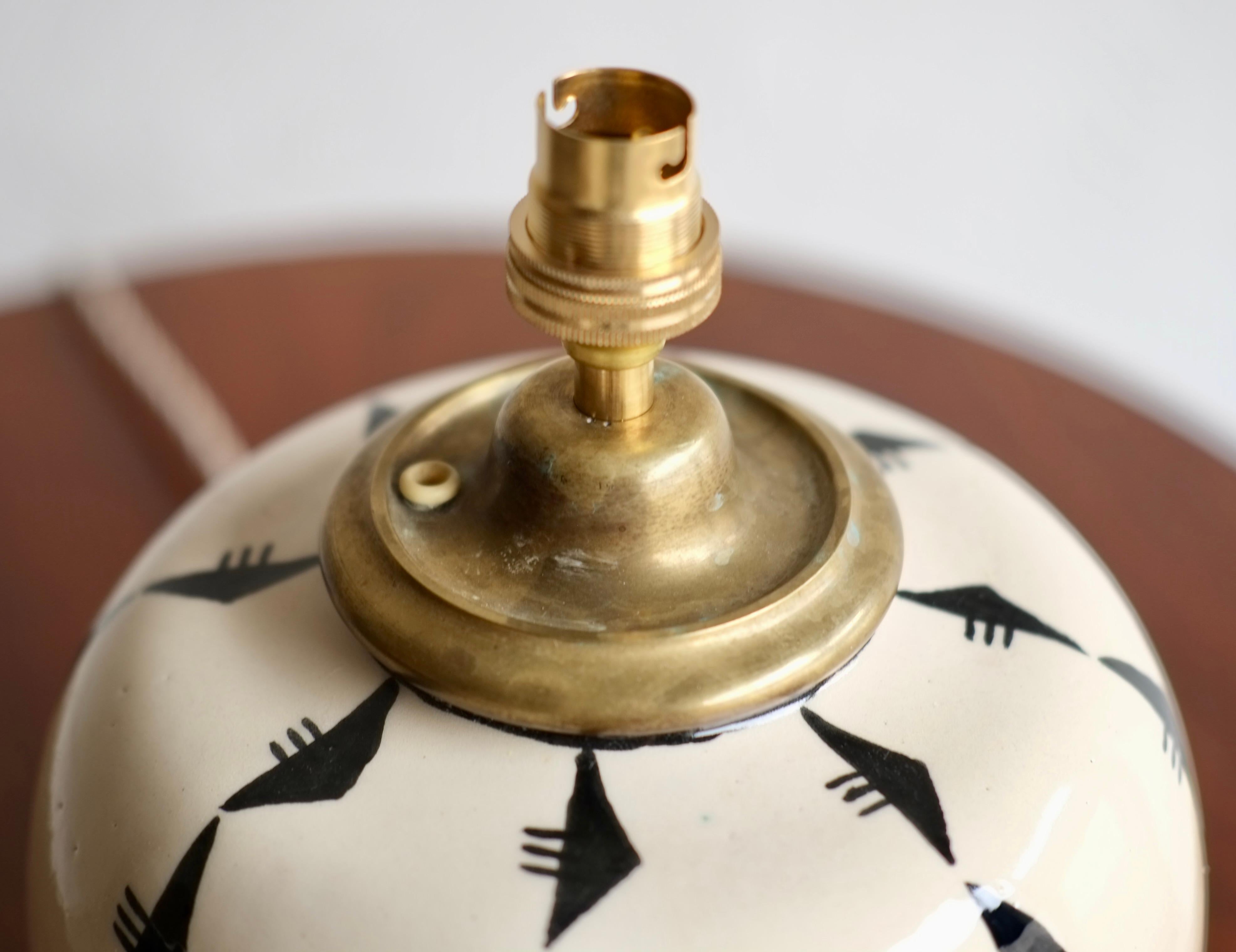 Ceramic Lamp Attributed To Robert Lallemant (1902-1954) In Good Condition In London, GB