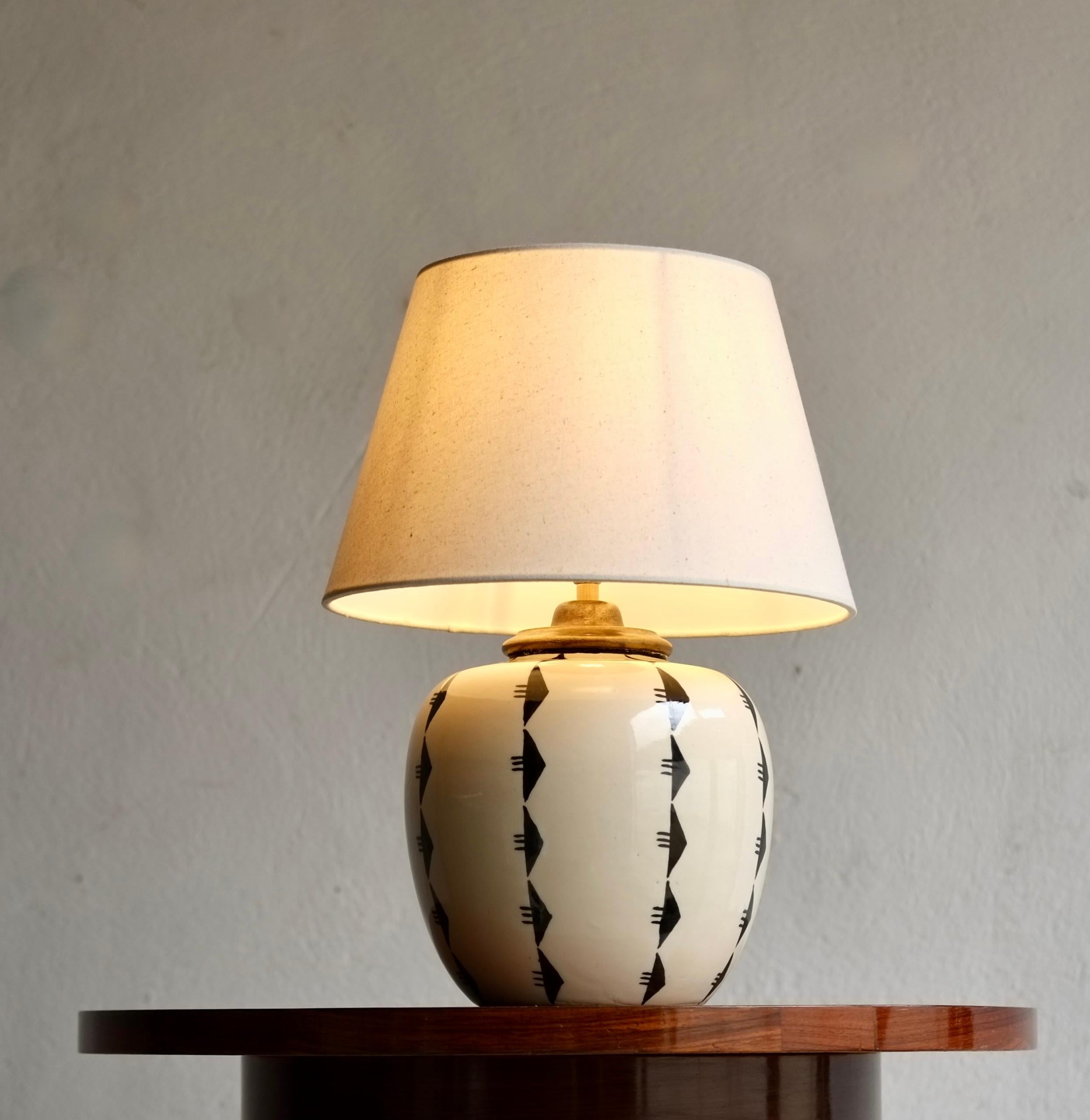 Ceramic Lamp Attributed To Robert Lallemant (1902-1954) 2