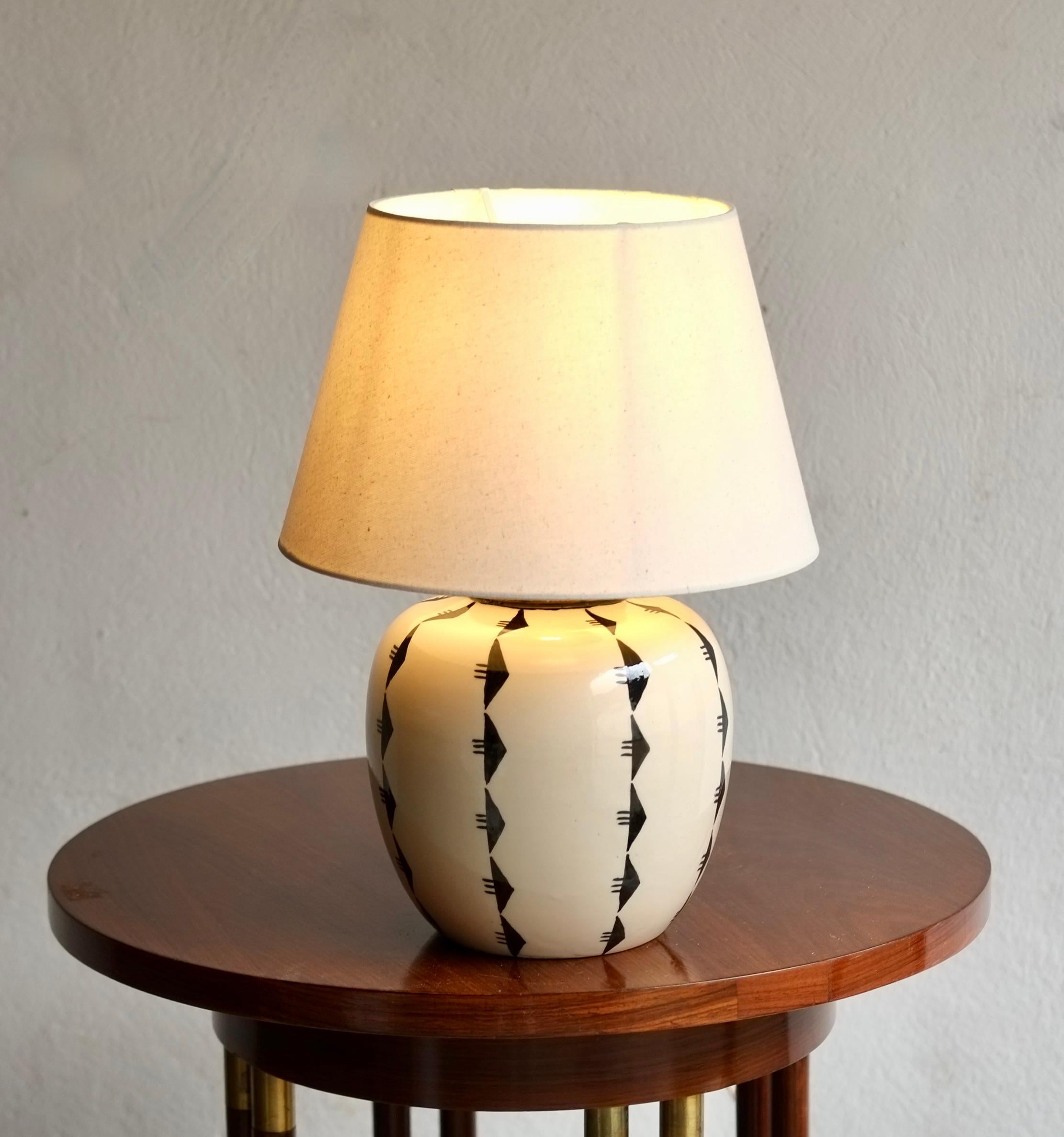 Ceramic Lamp Attributed To Robert Lallemant (1902-1954) 3