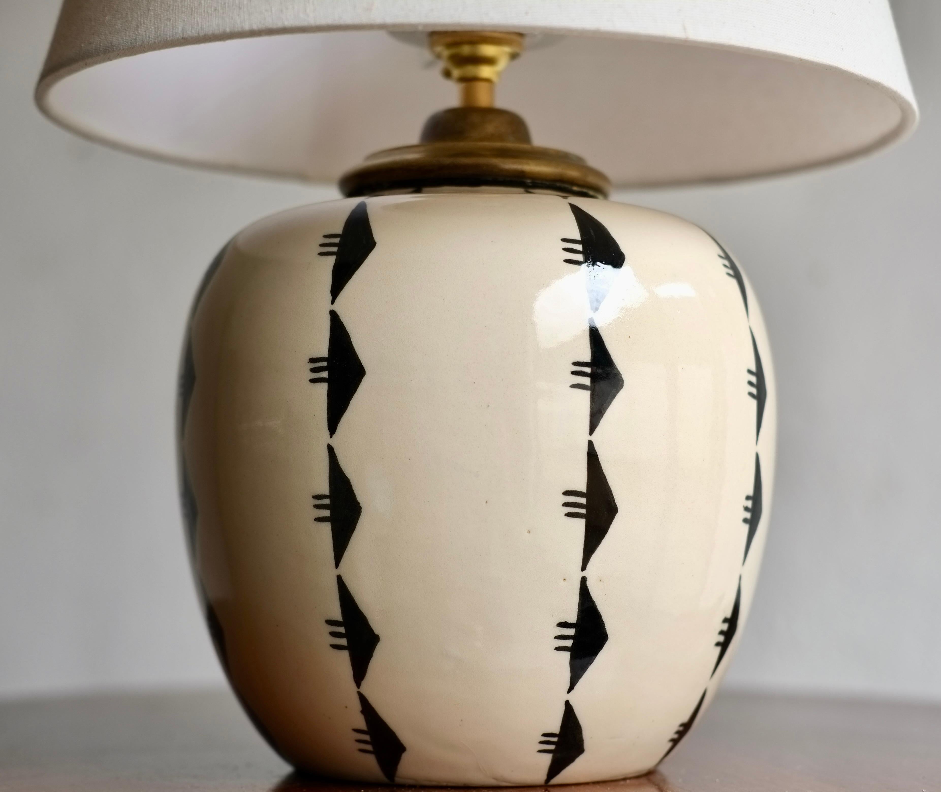 Ceramic Lamp Attributed To Robert Lallemant (1902-1954) 4