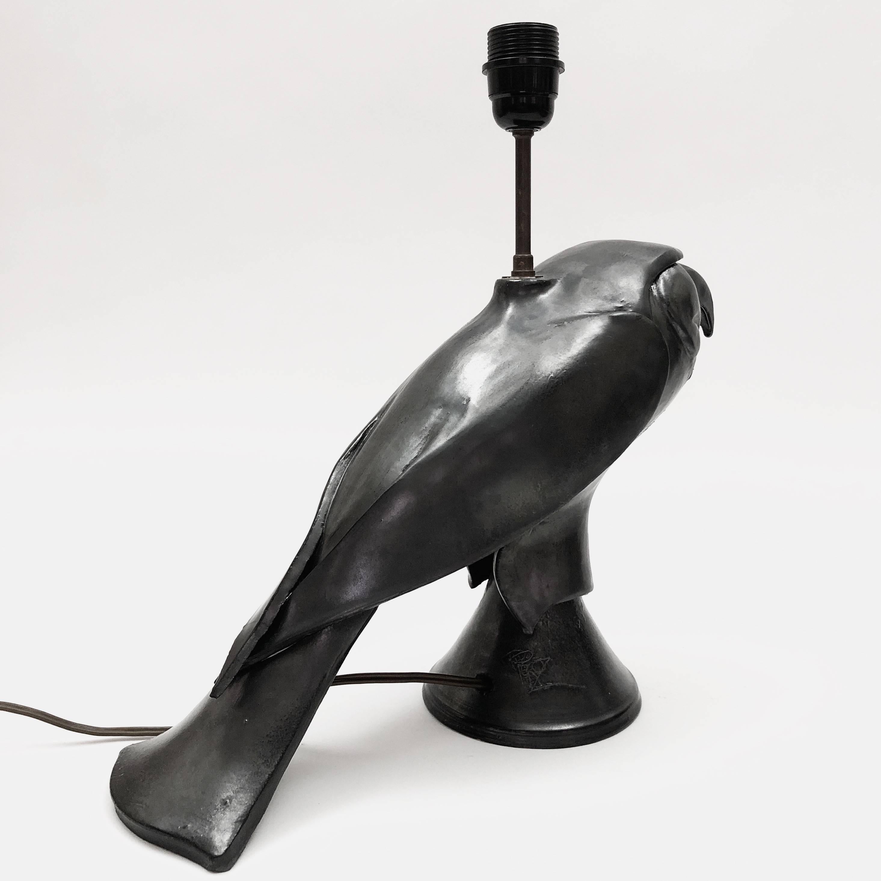 black ceramic lamp base