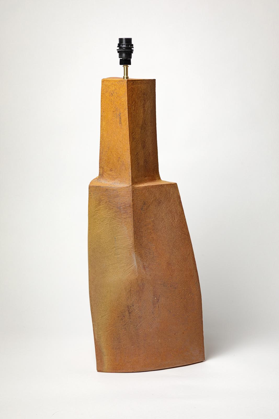 Beaux-Arts Base de lampe en céramique de Marie-Lucie Trinquand, 2025 en vente