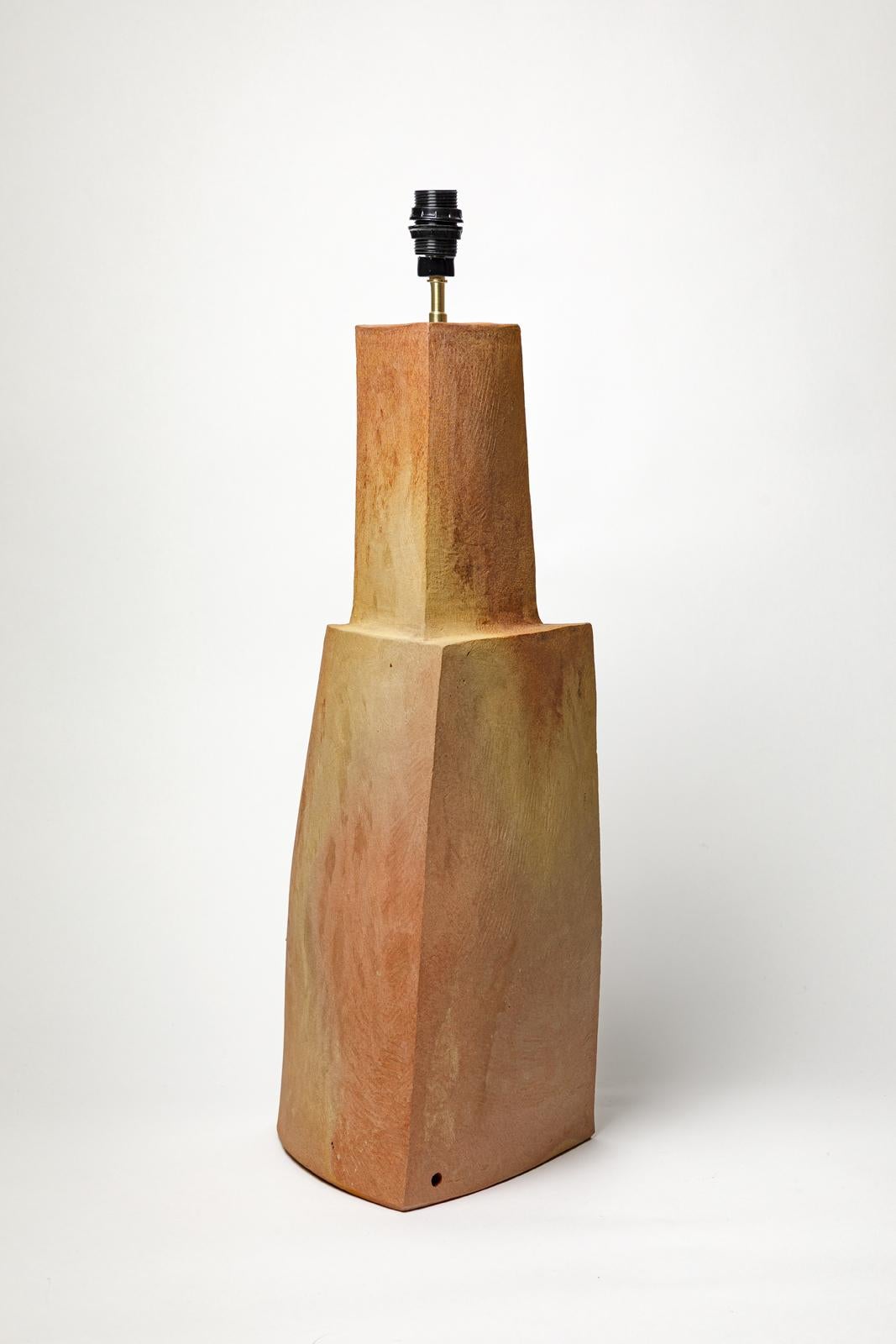 XXIe siècle et contemporain Base de lampe en céramique de Marie-Lucie Trinquand, 2025 en vente