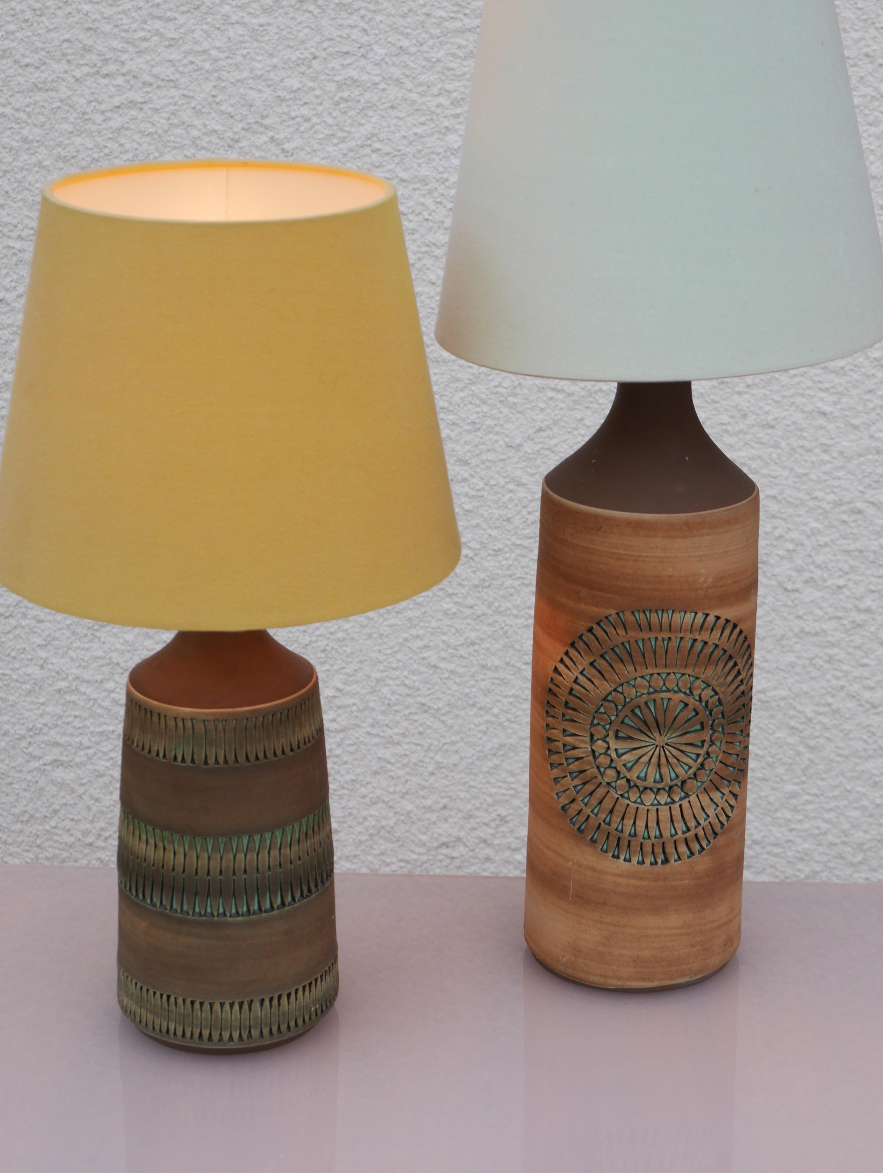 Ceramic Lamp Base from Alingsås, Sweden In Good Condition In Skarpnäck, SE