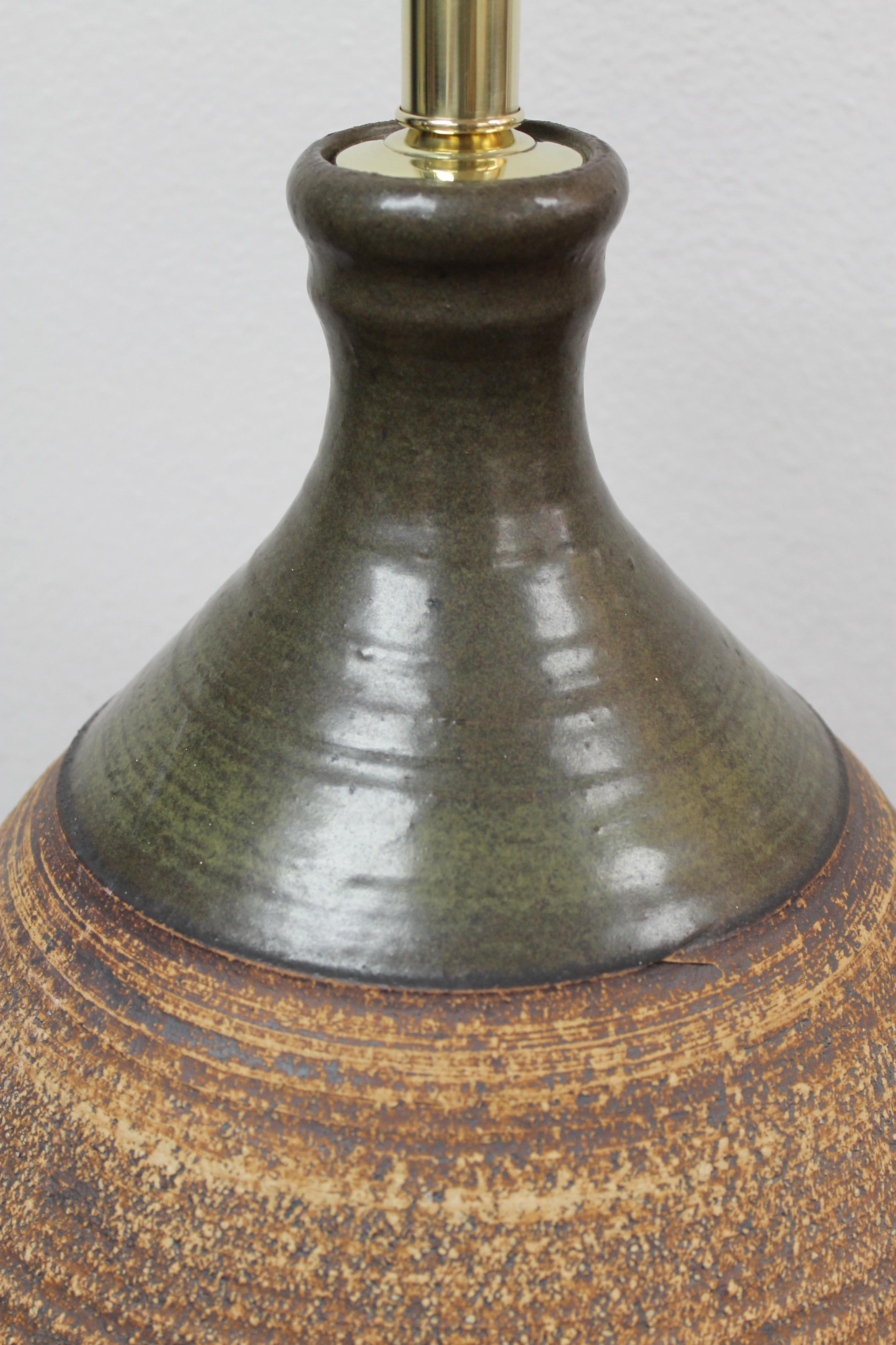 Late 20th Century Ceramic Lamp by Bob Kinzie