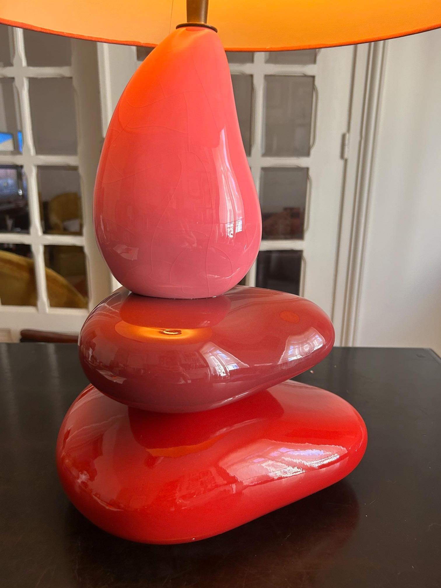ceramic lamp by François Chatain For Sale 5