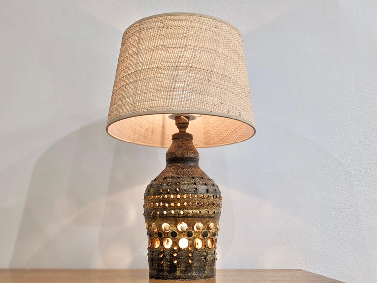 Mid-Century Modern Ceramic Lamp by Georges Pelletier For Sale