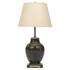Antique Ceramic lamp by Charles Catteau