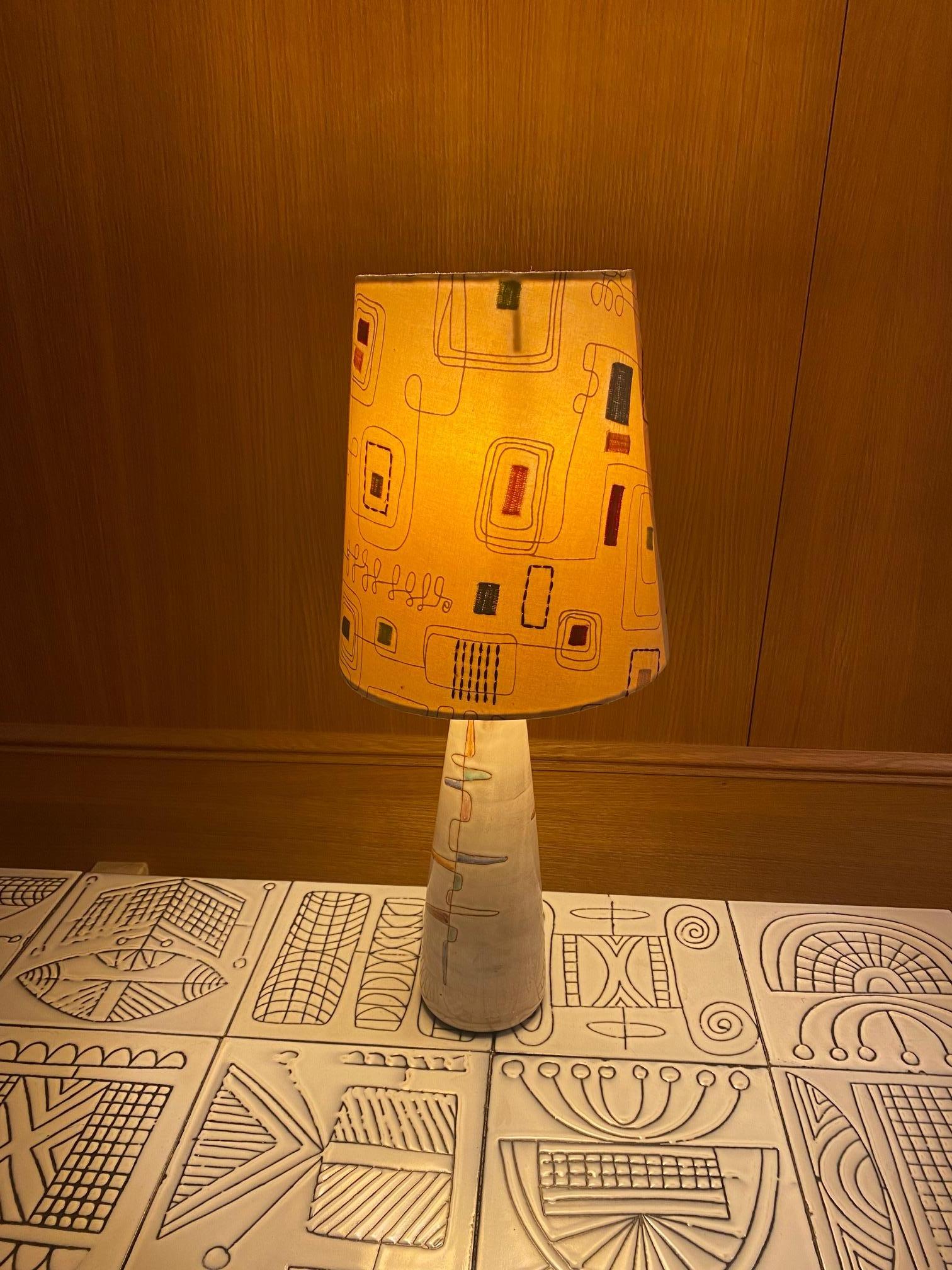 Ceramic Lamp by Jean Rivier, France, 1960s For Sale 6