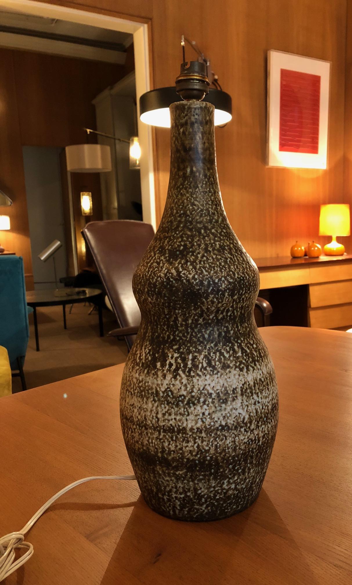 Ceramic Lamp by Les 2 Potiers In Good Condition In Paris, FR