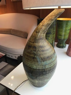 Lampada in ceramica di Les 2 Potiers, Francia, anni '60