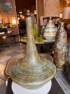 Lampe en céramique par Les 2 Potiers, France, années 1960