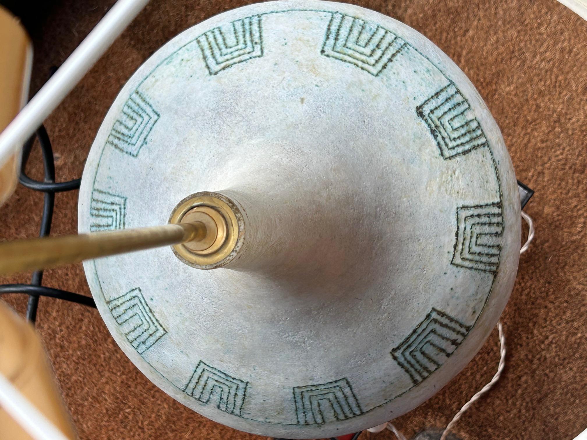 Keramische Lampe von Les 2 Potiers, Frankreich, 1960er Jahre im Angebot 2